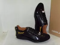 chaussures dsquared hommes new style 2013 sept cuir tout noir